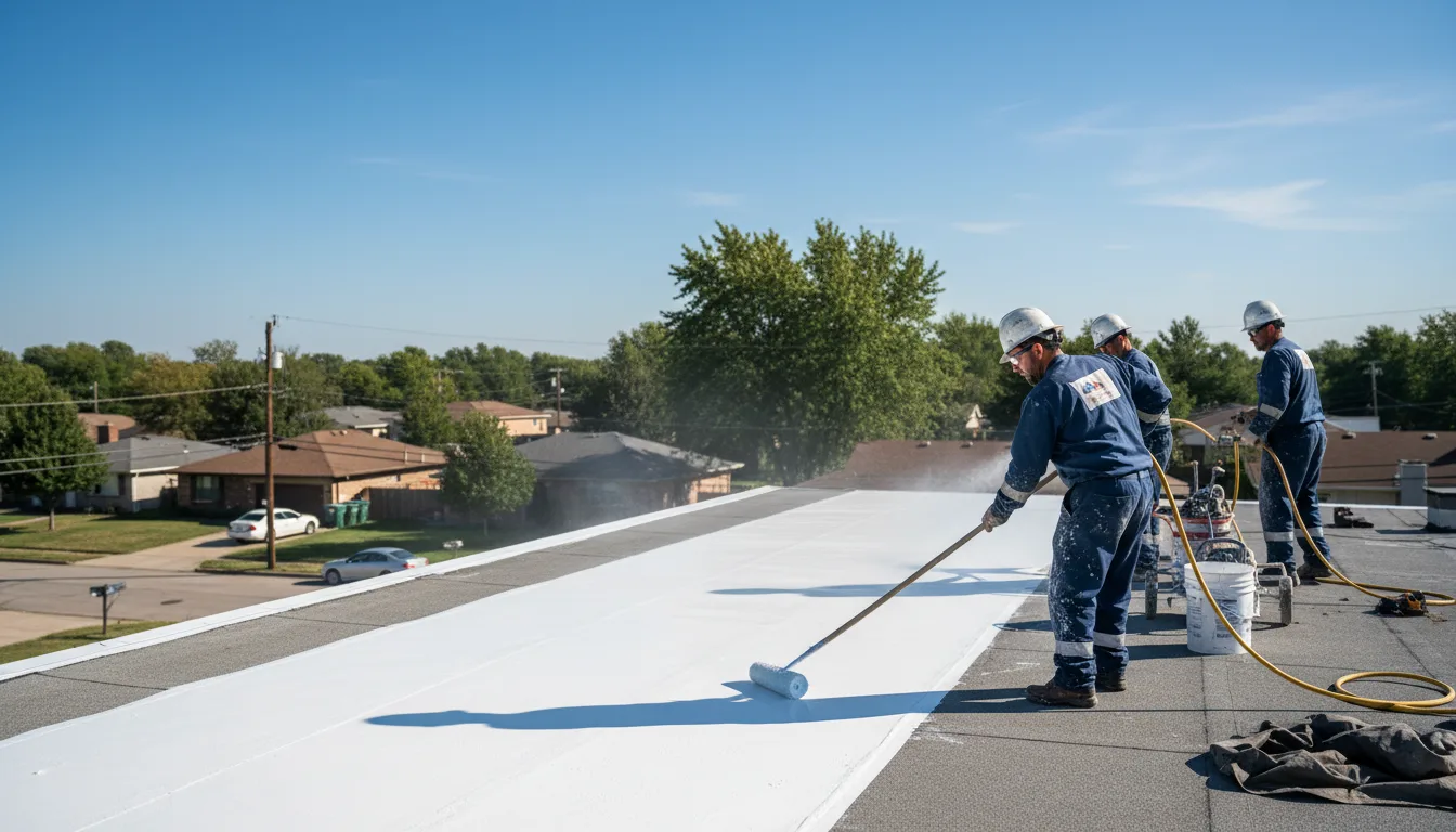 Commercial roof coating in Saint Johns, AZ near me